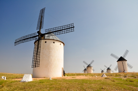 Molinos de viento en Campo de Criptana (España)