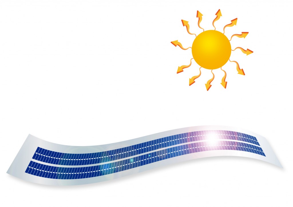 Los paneles solares flexibles